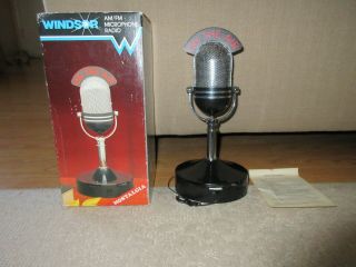 Vintage Windsor Am/fm " On The Air " Microphone Radio
