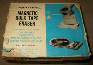 Realistic Radio Shack Magnetic Bulk Tape Eraser 44 - 210 Electro Audio Video