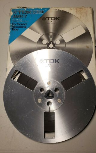 Tdk 7 " Amr - 7 Professional Metal Take Up Reel - For Reel - To - Reel Tape Recorder