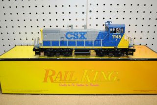 Rail King By Mth 30 - 20014 - 1 Csx Mp15dc Diesel Engine W/proto Sound 2.  0 O - Scale