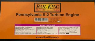 Rail King Pennsylvania S - 2 Turbine Engine Cab 6200 Item 30 - 1149 - 1 6