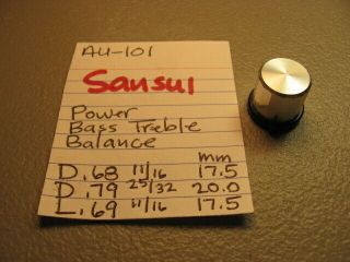 Sansui Bass Treble Balance Power Knob Au - 101 Integrated Amplifier