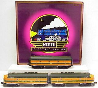 Mth 20 - 2220 - 1 Gn F3 Aba Diesel Set W/protosounds 1.  0 Ex/box