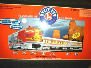 Lionel O27 Scale 21974 Santa Fe Passenger Train Set Ob