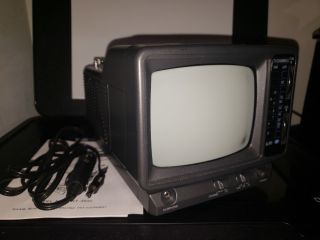 Vintage Westinghouse Portable Camping B/w 5 " Tv Television Analog Wt - 3500