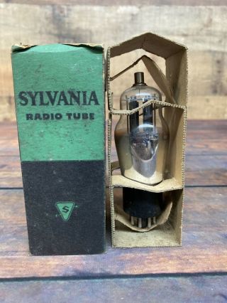 Sylvania 6f8g Glass Vacuum Tube Nos 6sn7gt Substitute