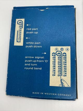 SEARS 9 Metal Pocket Calculator Addition Subtraction Vintage W Germany 3