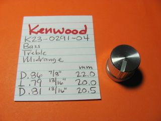 Kenwood K23 - 0291 - 04 Bass Treble Midrange Knob Kr - 8010 Nine G Kr - 9000g