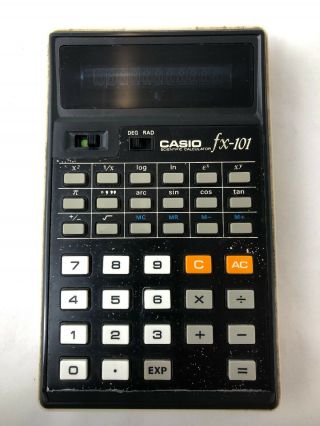 Vintage Casio Fx - 101 Scientific Calculator Great