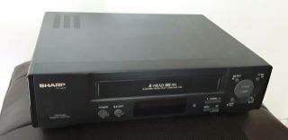 Sharp 4 - Head Vhs Cassette Recorder Vcr Model Vc - A573u (a),  No Remote