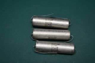 . 27 Uf 1000 Vdc West - Cap Paper/oil Audio Amplifier Tone Nos Capacitors 3