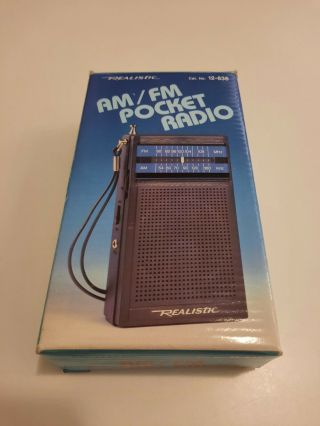 Vintage Radio Shack Realistic Am/fm Pocket Radio / -