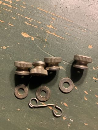Vintage Acoustic Research Ar - 3 Speaker Terminal Thumb Screws (4) With 3 Washers