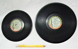 2 Rare Vintage Early 1900s Emerson Phonograph Gramophone 78 Rpm Record Pollyanna