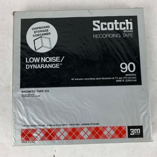 Scotch 3m Recording Magnetic Tape Reel 4 Track 90 Minutes Low Noise Dynarange