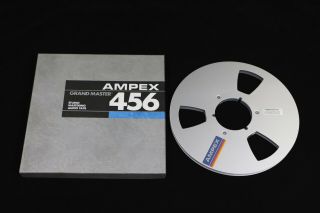 Ampex 456 Grand Master 10.  5 " X 1/4 " Or 1/2 " Empty Metal Reel,  Box