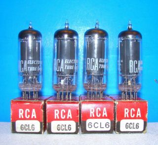 6cl6 Nos Rca Radio Guitar Audio Amplifier Vacuum Tubes 4 Valves 6197 6cl6