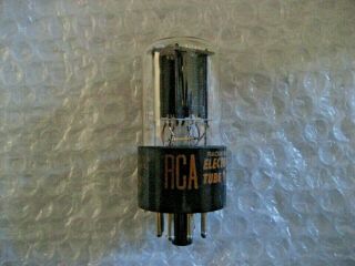 1 X Nos Nib 6sn7 Rca Staggered Black Plate Twin Triode - 539c - 1950s