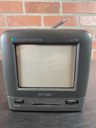 Action 5 " Color Tv Portable Television Model Acn5503 - Power,  Radio
