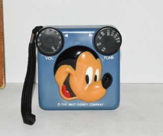 Vtg Walt Disneys Mickey Mouse Transistor Am Radio Radio Shack