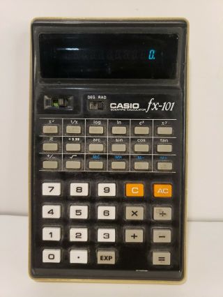 Vintage Casio Fx - 101 Scientific Calculator (great)