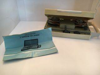 Vintage Universal | 4 Transistor Tape Recorder | Reel To Reel Portable | Japan