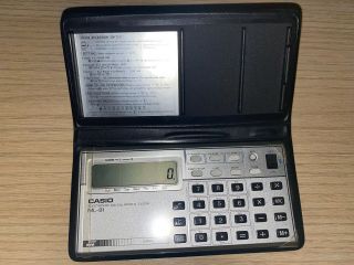 Vintage Casio Ml - 81 W/ Case Calculator Clock Music Stopwatch Calendar
