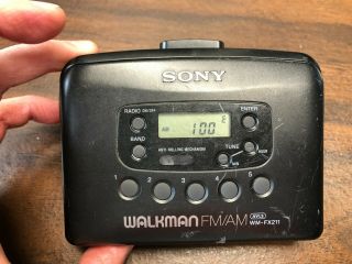 Sony Walkman Wm - Fx211 Retro Cassette Player Built - In Fm/am Radio