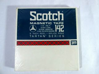 Scotch Magnetic Tape 142 Reel To Reel 5 " 1/4 In 900 Ft Splice Tartan Serie
