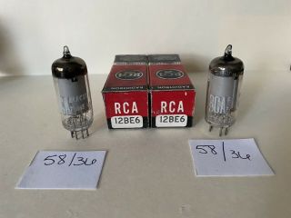 Rca - Peanut Tube - 12be6 - Tests Strong - Matched Set