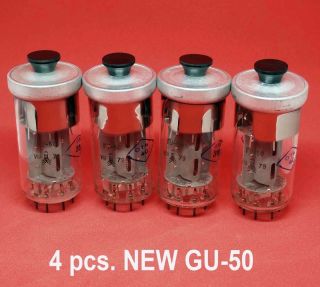 , 4 X Gu - 50 Gu50 A - G Ls50 Audiophile Pentode Ussr Tubes Nos / Military Grade