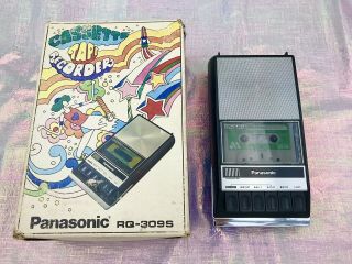 Vintage Panasonic Rq - 309s Portable Cassette Tape Recorder Needs Repair/for Parts