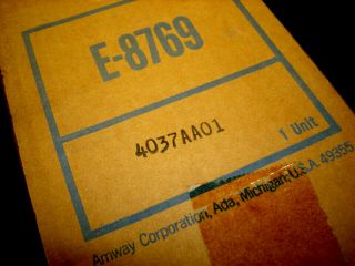 Amway Amgard Perimeter Alarm Components E - 8769 Alarm Horn - Vintage / Nos