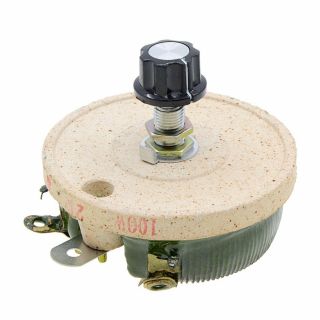 100w 20 Ohm Ceramic Rheostat Potentiometer Variable Taper Pot Wirewound Rotary