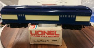 Lionel 6 - 9536 Blue Comet " Barnard " Baggage Car Ob
