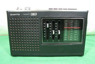 Sanyo 13ga - B77p Preset Fm Portable Radio Am Fm Sw Shortwave Case Custom Ac Cord