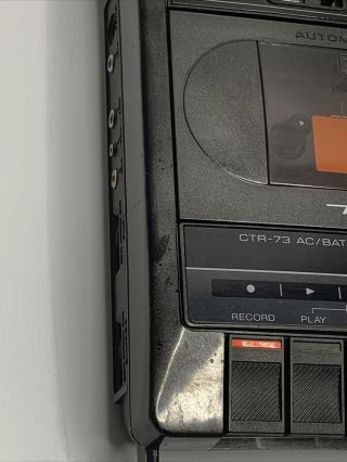 Realistic CTR - 73 Radio Shack Portable Cassette Tape Player Recorder (No Cord) 2