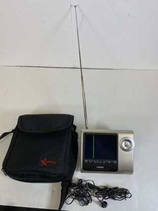 Casio Lcd Color Tv Ev 4500 With Headphones And Bag