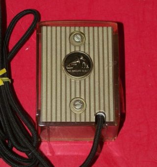VINTAGE 1950S RCA VICTOR nipper ORTHOPHONIC TAPE RECORDER MICROPHONE MIC 2