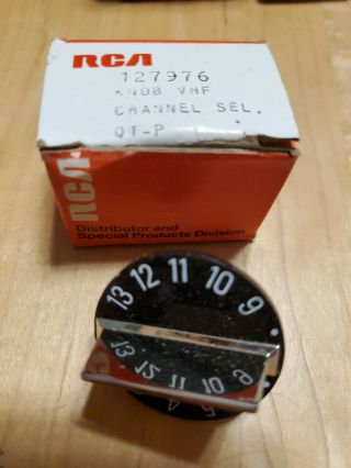 Vintage Rca 127976 Tv Channel Selector Knob Replacement - Nos
