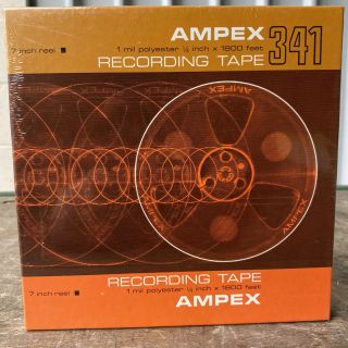Vintage Ampex 341 Reel To Reel Recording Tape,  7 " Reel 1/4”,  1800 Ft