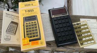 Rare Ti - 1225 Calculator Texas Instruments True Value Exclusive W/box & Papers