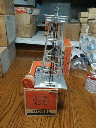Lionel No.  394 Rotating Beacon Silver - Made In Usa