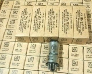 5 Nos / National Union Jan 6sg7 Gt 6sg7 Vacuum Tube From Case
