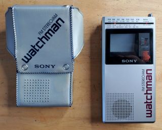 Vintage Sony Watchmen Tv With Fm Am Receiver Model Fd - 30a Parts