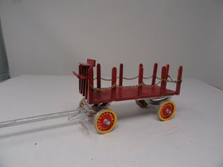 O Scale Wood Circus Stake Wagon 7 " L Bin 45
