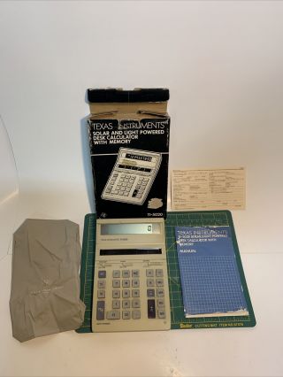 Vintage Texas Instruments Ti - 5020 Light Powered Electronic Calculator A1