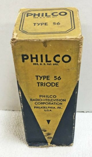 Nos Philco - Branded Globe Type - 56 Triode Tube – Tests (157)
