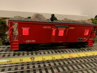 Mth Rk United States Army Ft Drum Bay Window Caboose - Ln/no Box