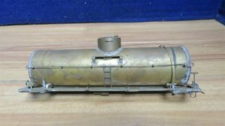O Scale 2 Rail Brass Unpainted 1 Dome Tank Car 9 1/2 " Incomplete 597527
